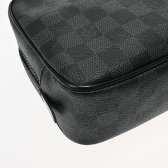 Louis Vuitton Damier Graphite Pouch Black Canvas Black Truss Toilette GM - Picture 8 of 9